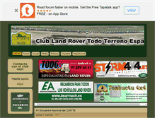 Tablet Screenshot of clublandrovertt.org